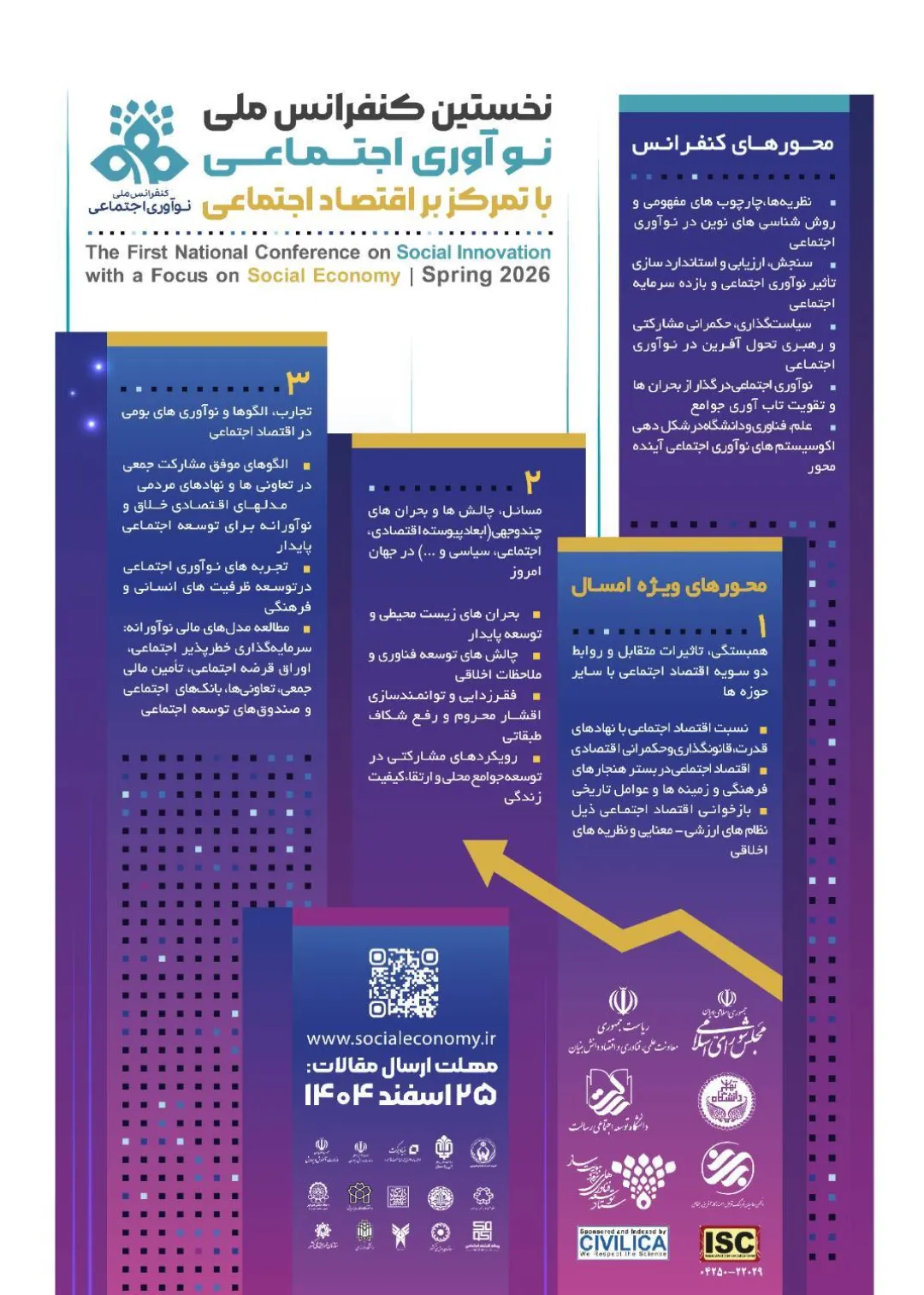 برگزاری نخستین کنفرانس ملی نوآوری اجتماعی